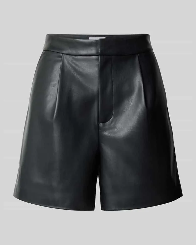 Rich&Royal Shorts in Leder-Optik mit Gesäßtaschen Black