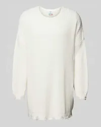 Carlo Colucci Strickpullover im Destroyed-Look Offwhite