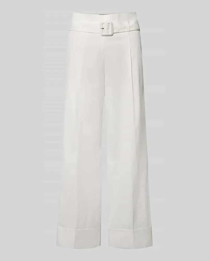 windsor. Culotte mit Gürtel und Eingrifftaschen Offwhite