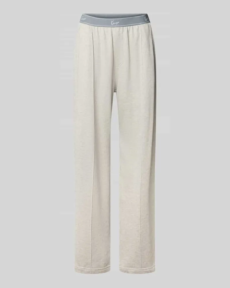 Kenzo Wide Fit Sweatpants mit Logo-Stitching Weiss