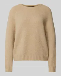 Max Mara Strickpullover mit Rundhalsausschnitt Modell 'GHIACCI Beige