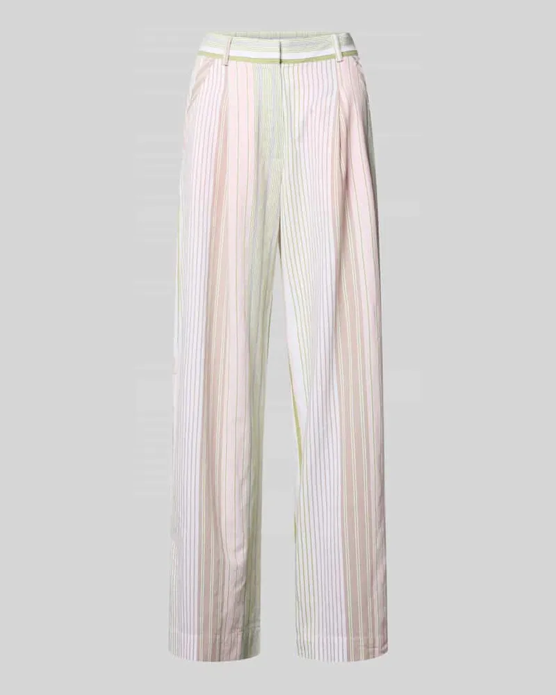 Smith & Soul Wide Leg Hose mit Streifenmuster Jeansblau
