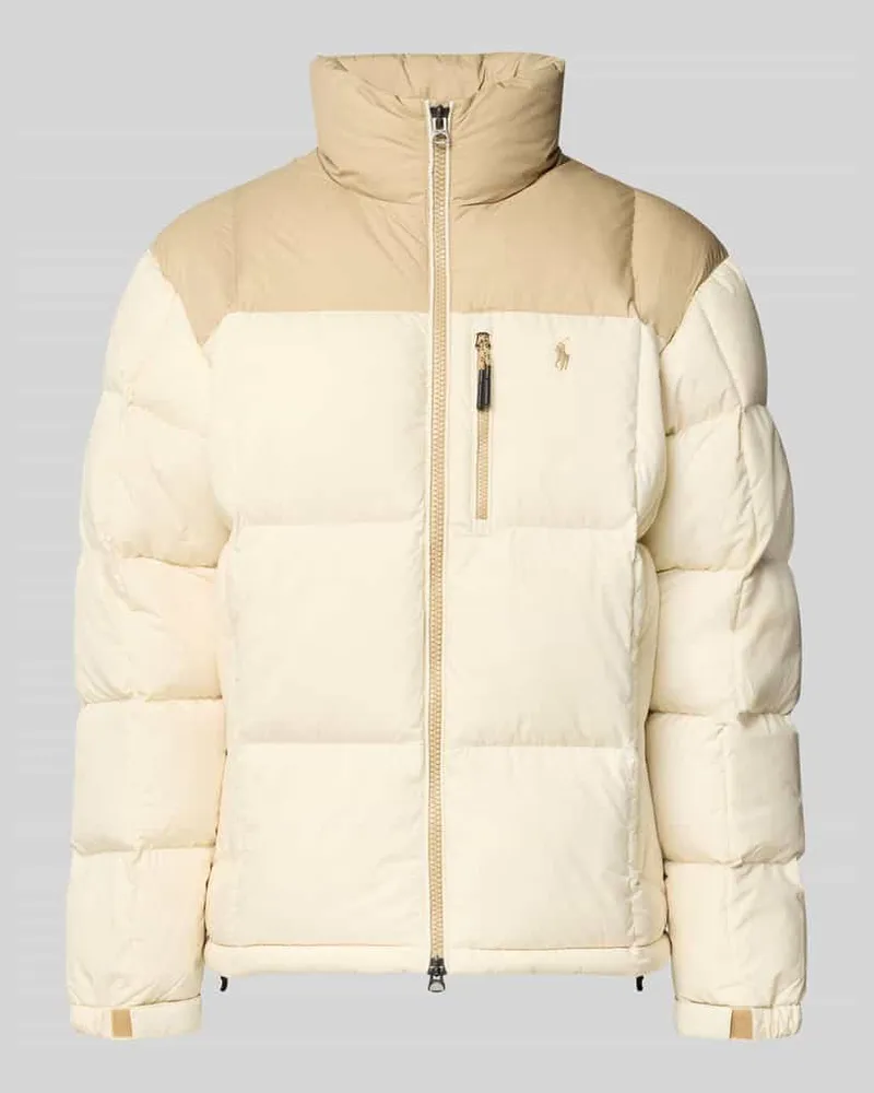 Ralph Lauren Regular Fit Daunenjacke mit Zweiwege-Reißverschluss Modell 'GORHAM Sand