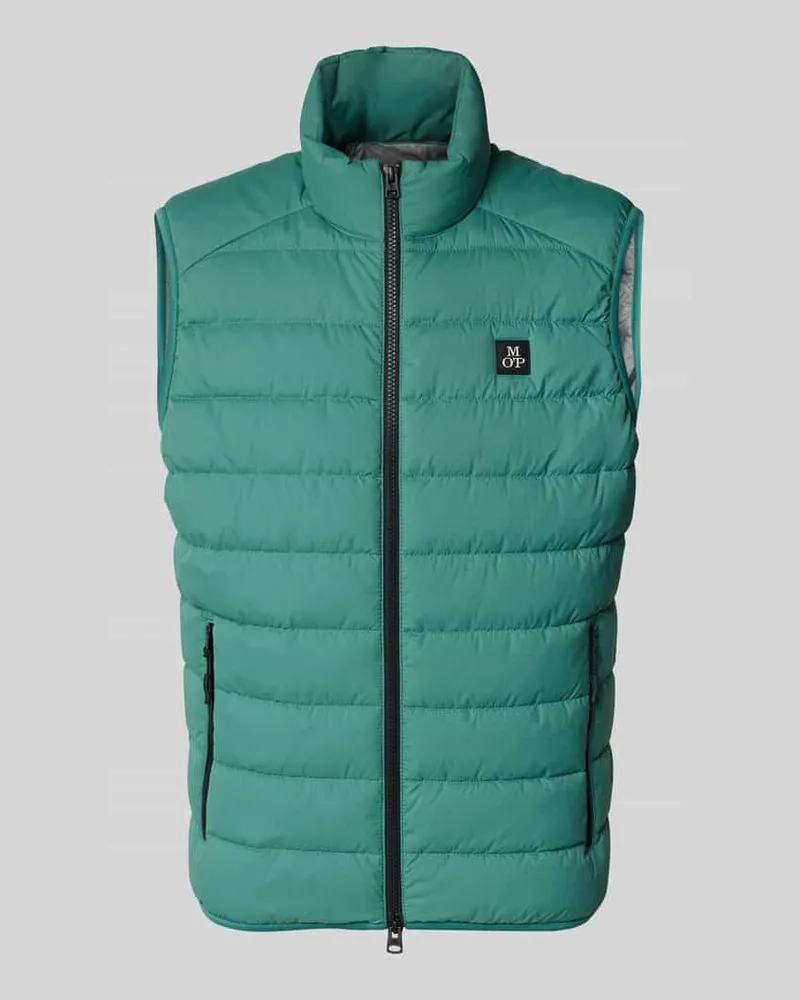 Marc O'Polo Regular Fit Steppweste mit Reißverschlusstaschen Mint