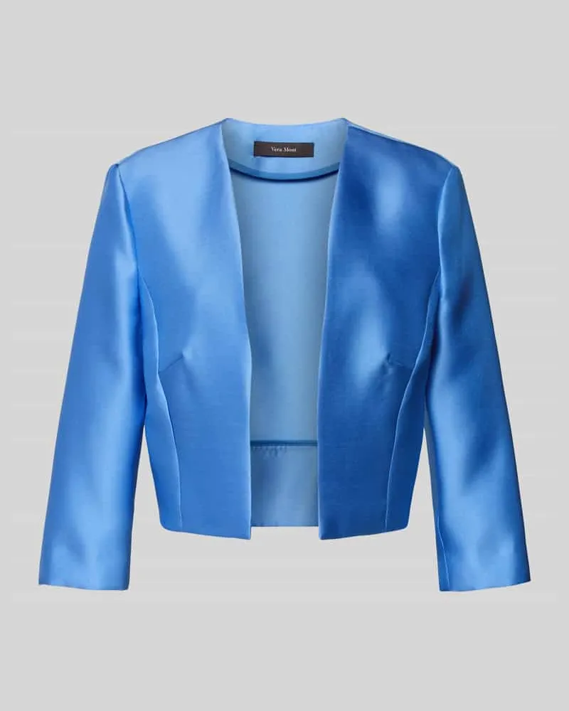 Vera Mont Bolero mit offener Front und 3/4-Arm Hellblau
