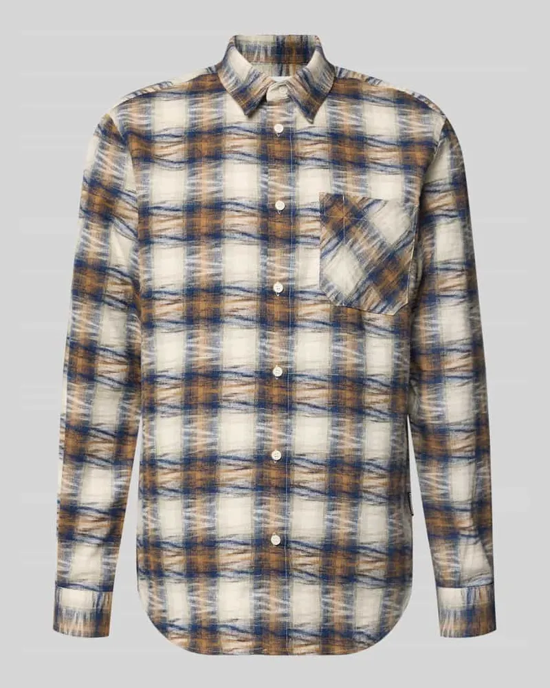 Armedangels Relaxed Fit Freizeithemden aus Bio-Baumwoll-Leinen-Mix Modell 'FAALIN Hellgruen