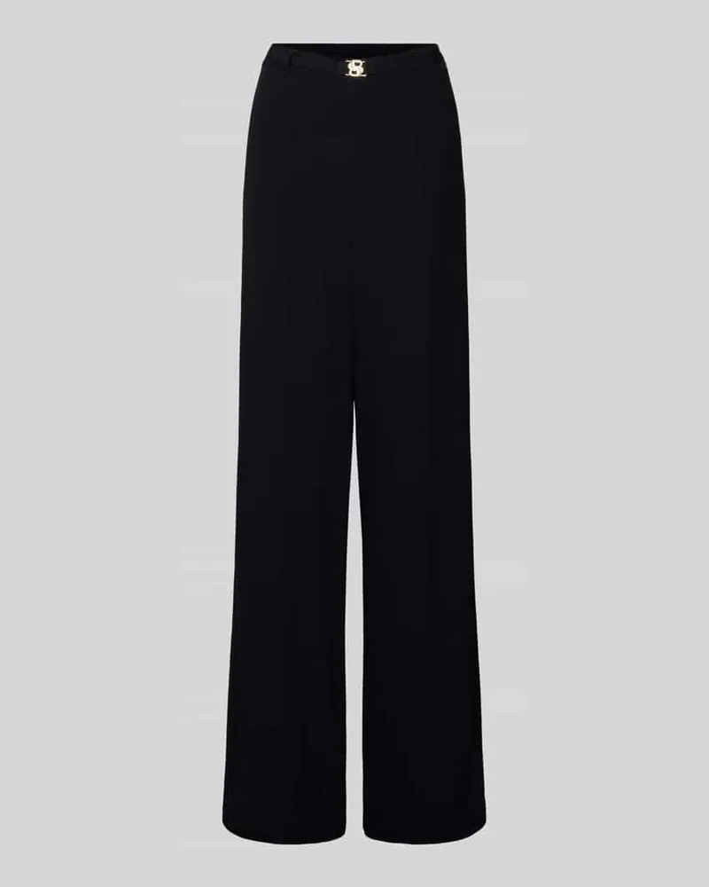 HUGO BOSS Weite Hose aus reiner Viskose Modell 'DOUBLE B Black