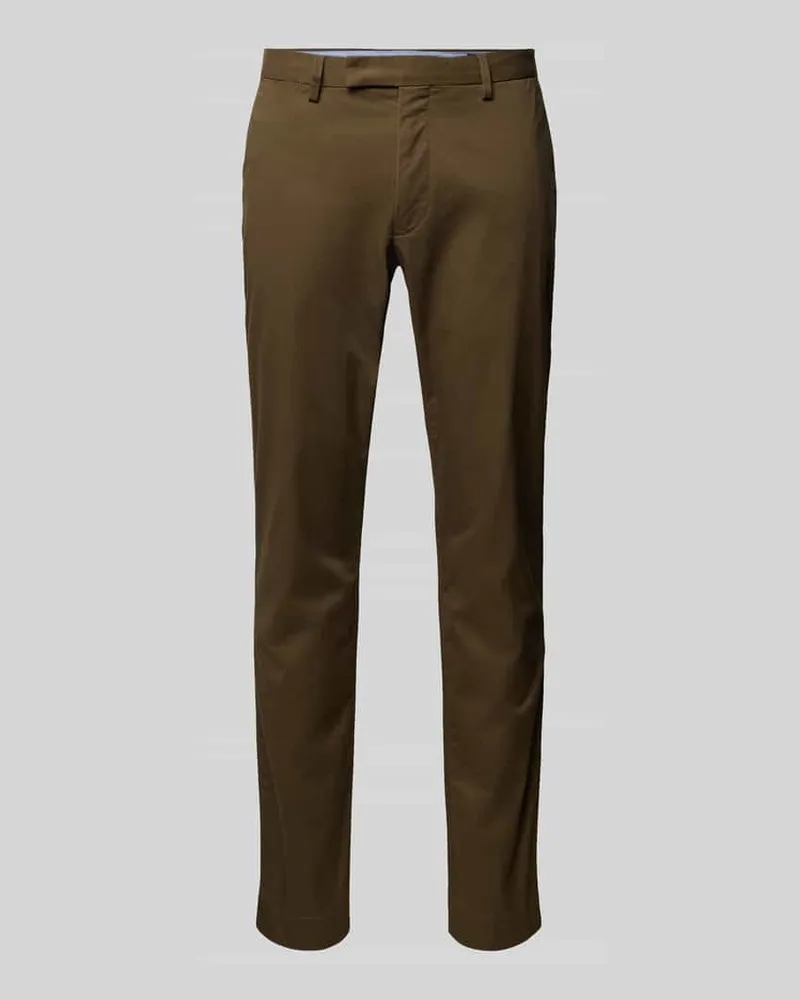 Ralph Lauren Slim Stretch Fit Chino mit Gürtelschlaufen Oliv