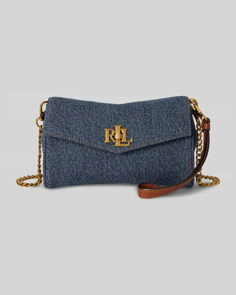 Ralph Lauren Umhängetasche aus reiner Baumwolle Jeansblau