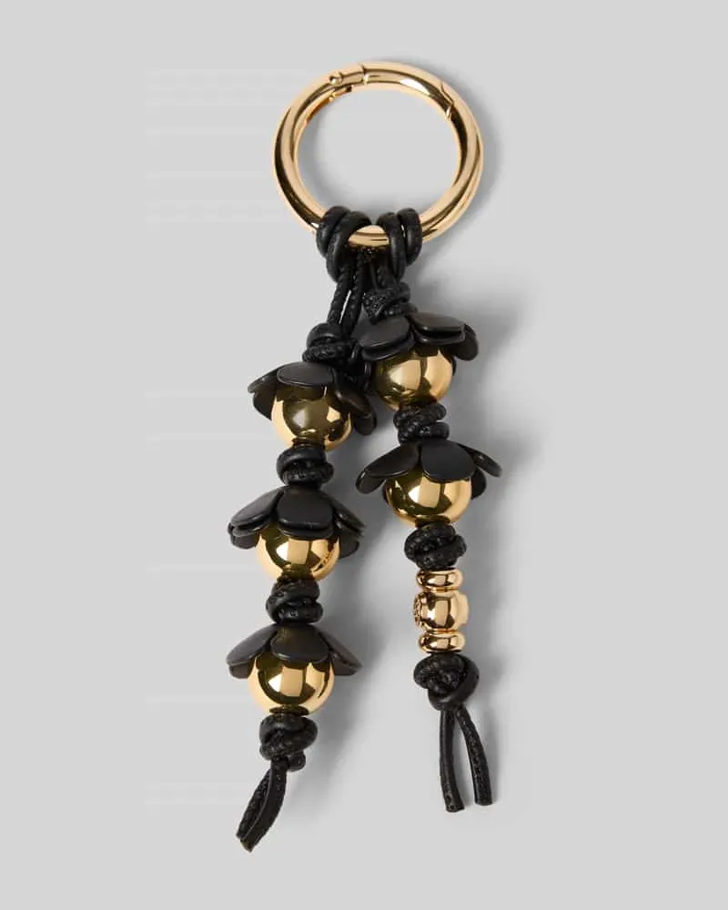 Michael Kors Schlüsselanhänger in floralem Design Modell 'Novelty Black