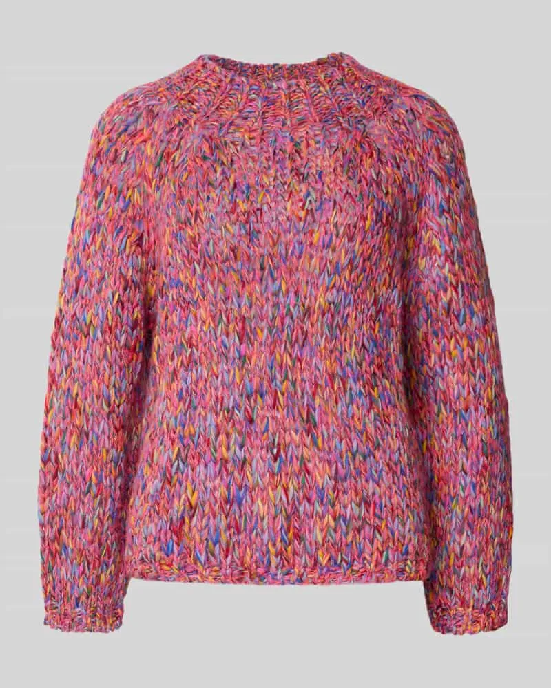 Rich&Royal Strickpullover mit gerippten Abschlüssen Pink