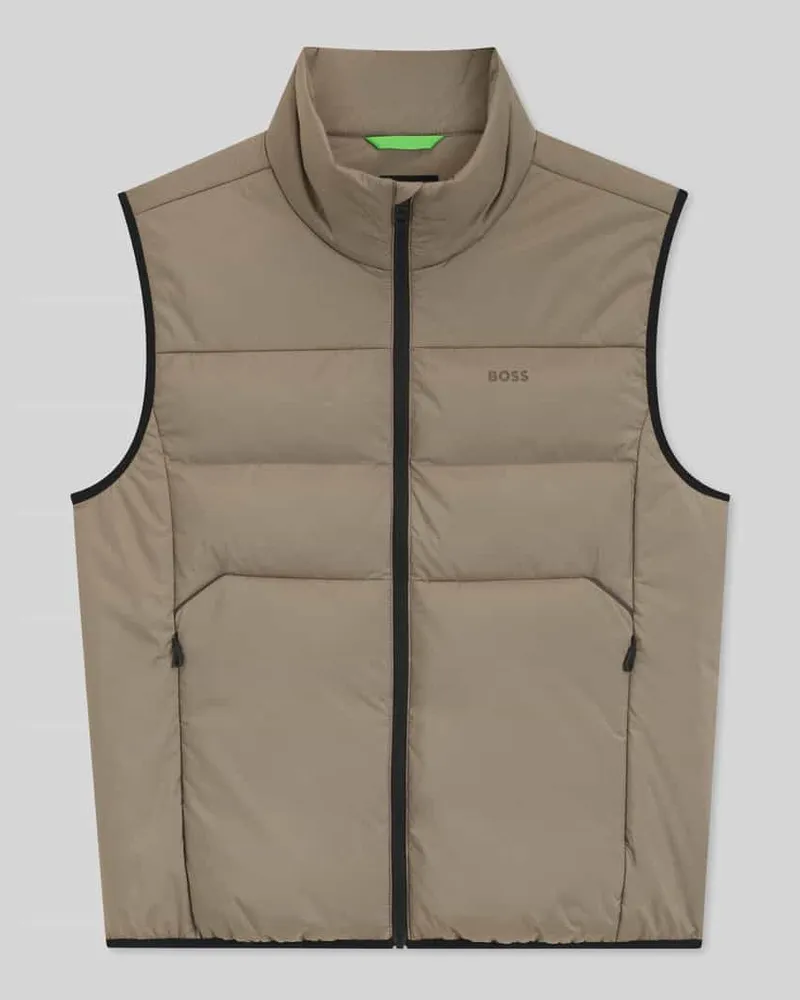 HUGO BOSS Regular Fit Weste mit Stehkragen Modell 'OW_Urbanex Sand