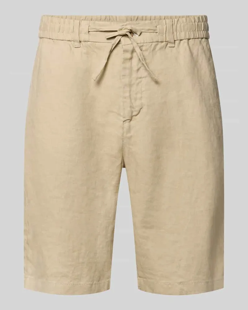 Gant Shorts aus Leinen mit Gesäßtaschen Beige