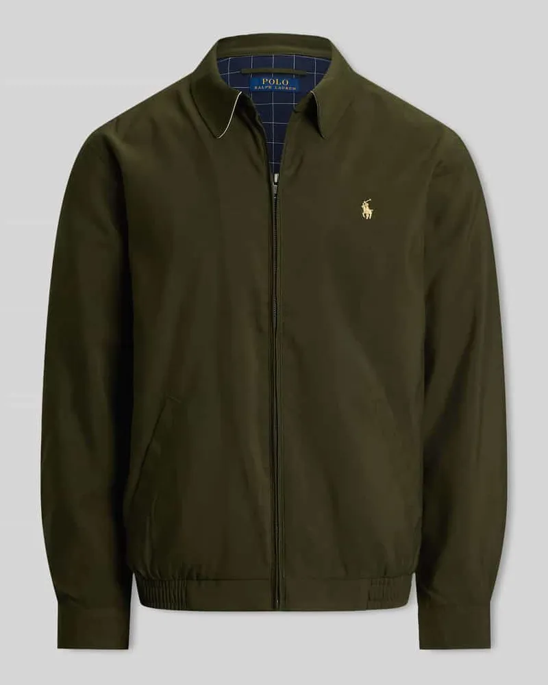 Ralph Lauren Regular Fit Blouson mit Logo-Stitching Dunkelgruen