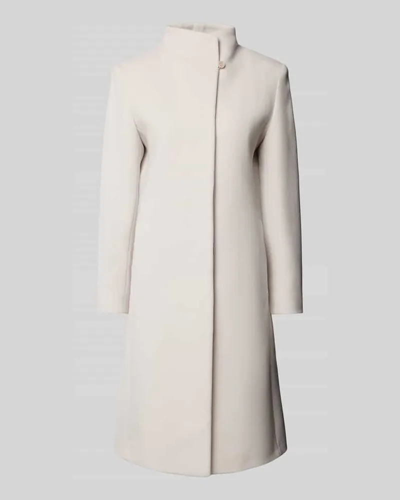 Cinzia Rocca Regular Fit Wollmantel mit Kaschmir-Anteil Offwhite