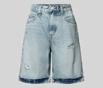 Relaxed Fit Jeansshorts aus Baumwoll-Lyocell-Mix
