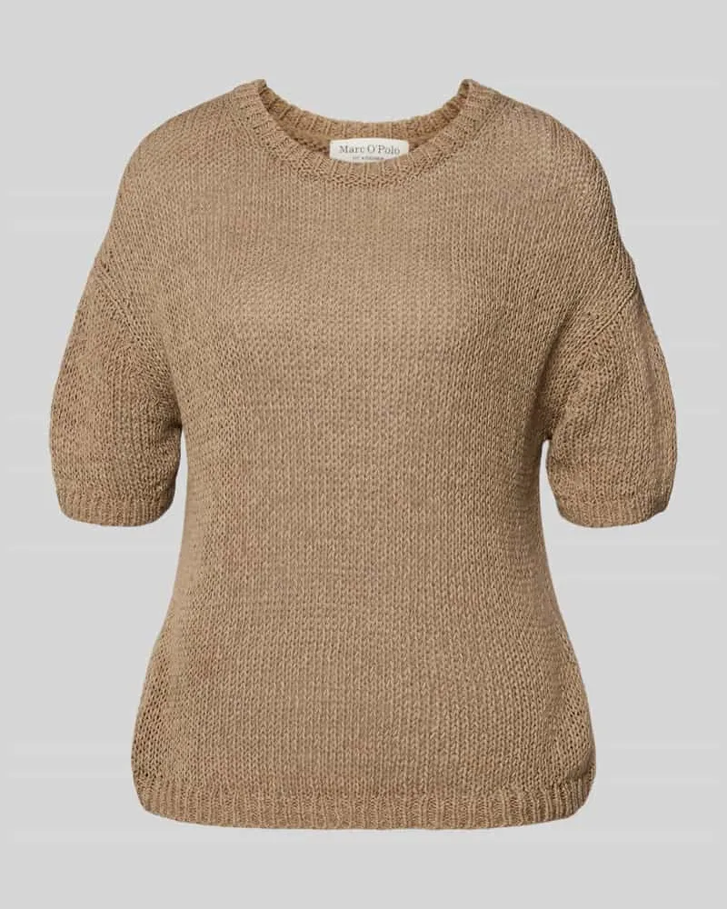 Marc O'Polo Boxy Fit Pullover aus Baumwoll-Mix Beige