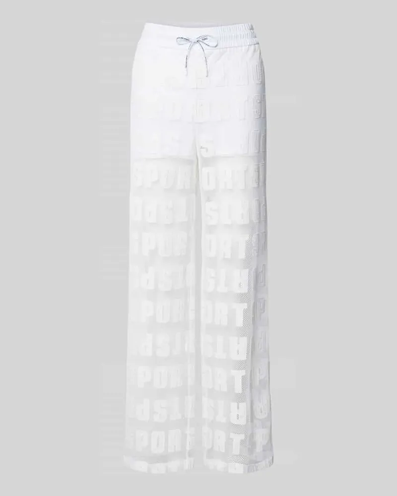 Marc Cain Stoffhose im semitransparenten Design Weiss