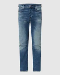 G-STAR RAW Straight Tapered Fit Jeans mit Stretch-Anteil Modell '3301 Jeansblau