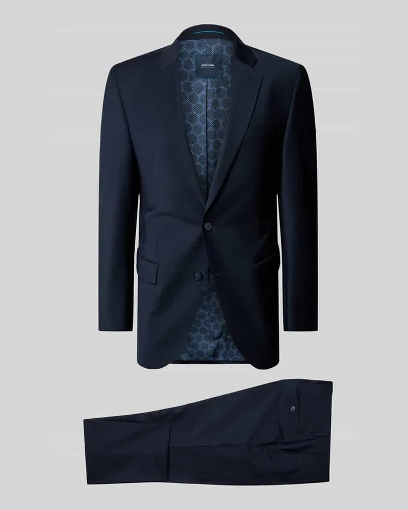 Pierre Cardin Slim Fit Anzug mit 2-Knopf-Sakko Modell 'Grant Marine