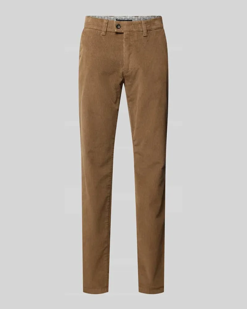 Brax Regular Fit Cordhose mit Eingrifftaschen Modell 'JIM Beige