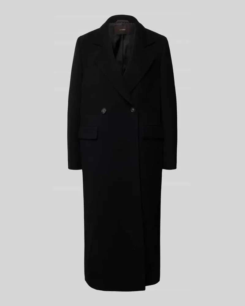 windsor. Regular Fit Mantel aus Schurwoll-Mix mit Kaschmir-Anteil Black