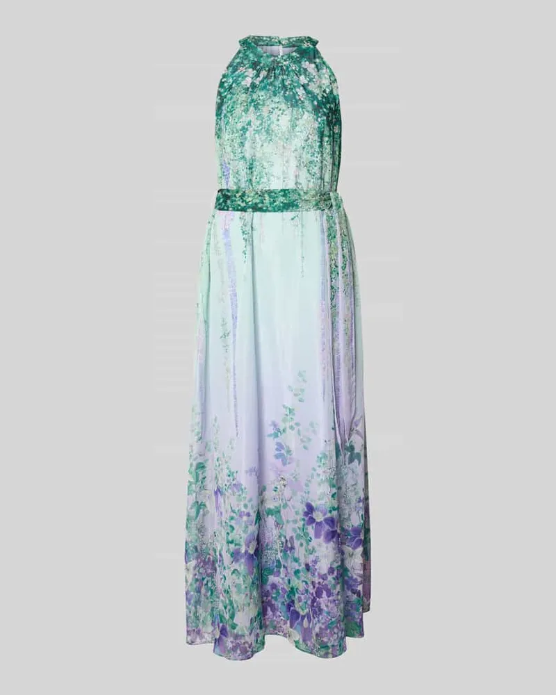 Marc Cain Maxikleid mit Bindegürtel Gruen