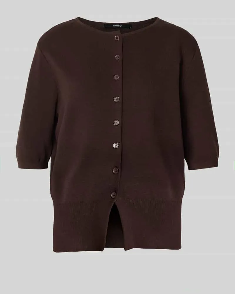 someday. Cardigan aus Viskose-Mix mit 3/4-Arm Modell 'Tinala Schoko