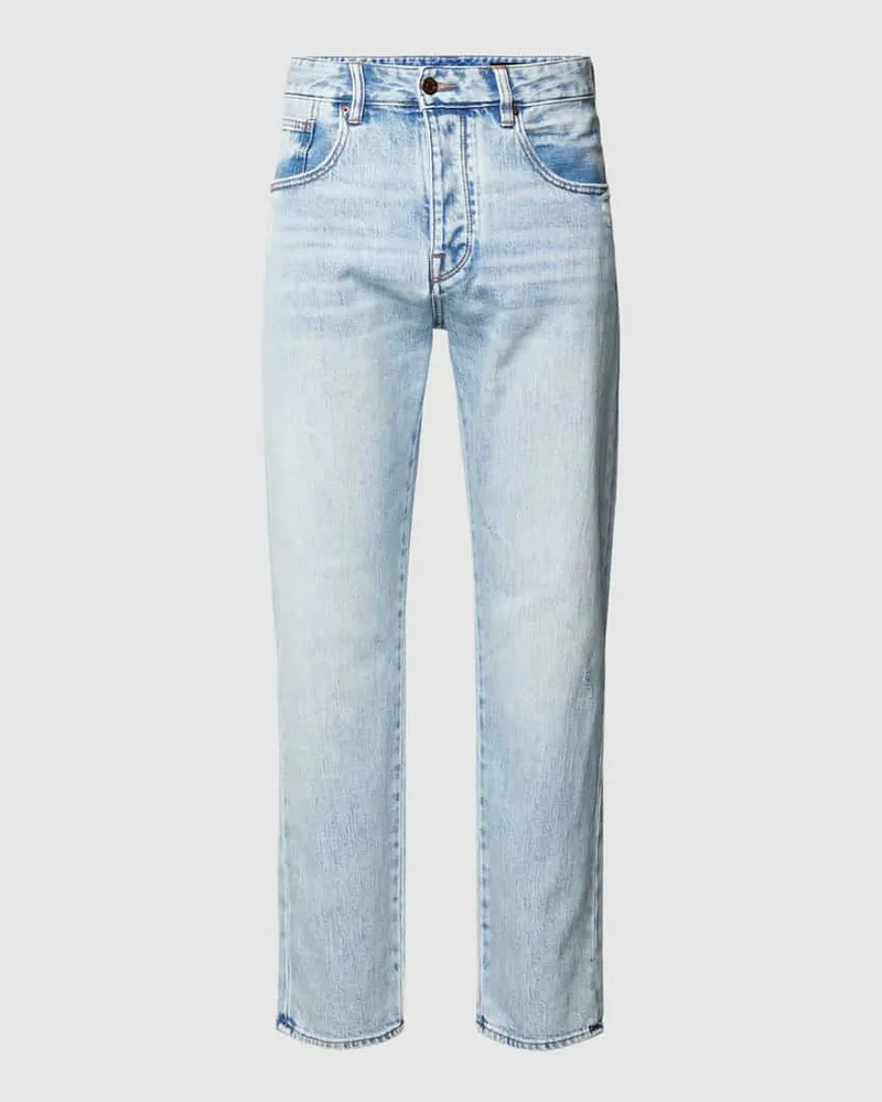 Armani Exchange Jeans mit Label-Patch Hellblau