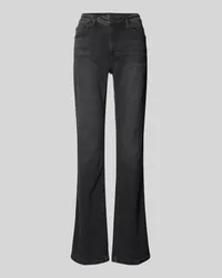 RAFFAELLO ROSSI  Flared Jeans mit 5-Pocket-Design Modell 'VIC Anthrazit