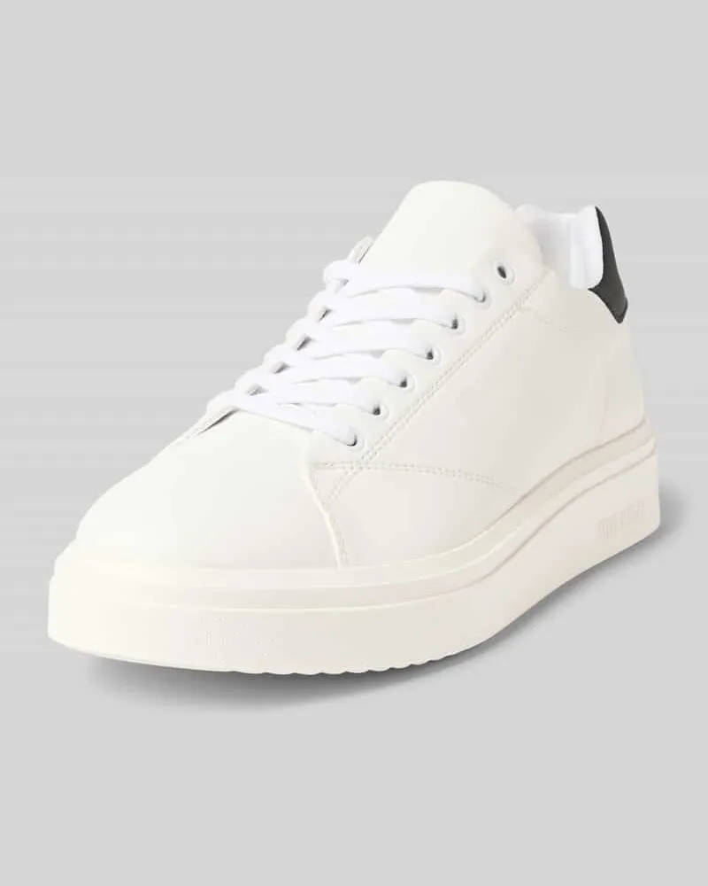 Steve Madden Ledersneaker mit Label-Schriftzug Modell 'FYNNER Weiss