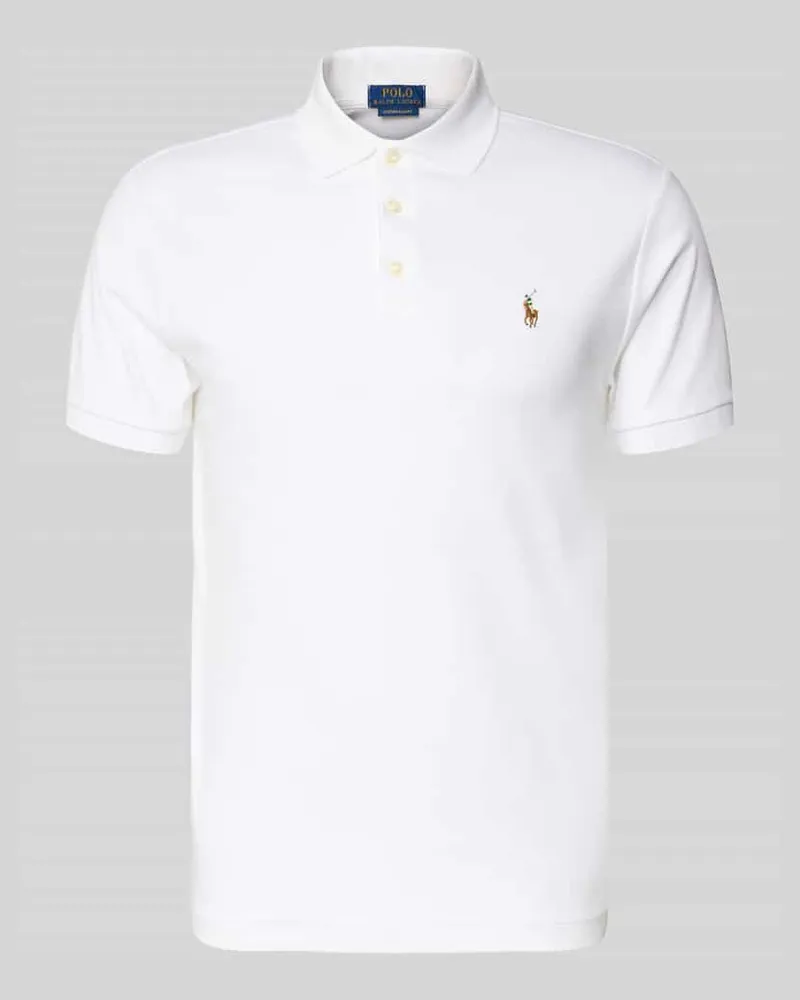 Ralph Lauren Poloshirt mit Label-Stitching Weiss
