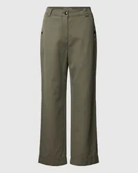 Marc Cain Wide Fit Hose mit Knopfverschluss Khaki