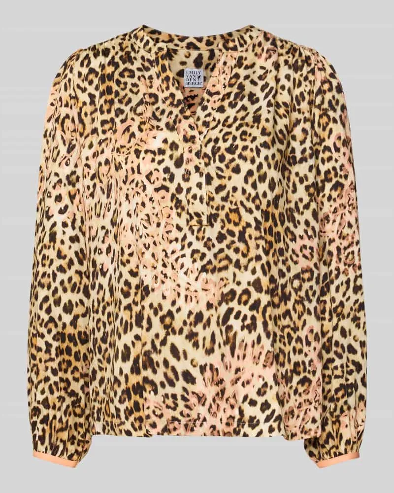 Emily van den Bergh Blusenshirt mit V-Ausschnitt Offwhite