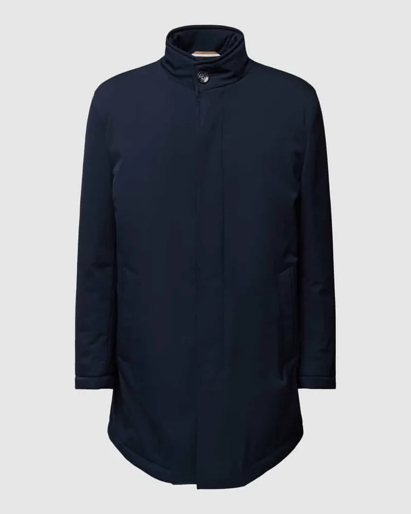 HUGO BOSS Mantel mit Stehkragen Modell 'Jared Marine