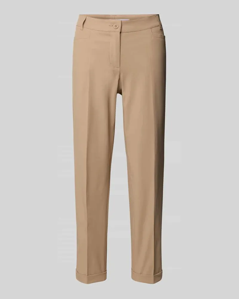 RAFFAELLO ROSSI  Chino aus Techno Cotton Superstretch Modell 'UTE Taupe