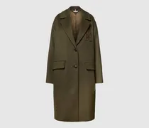 Schurwollmantel mit Reverskragen