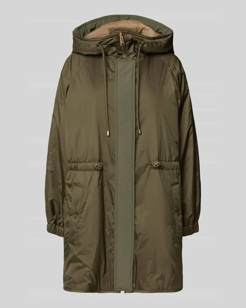 Max Mara Regular Fit Wendeparka aus regendichtem Gewebe Modell 'ALCAMO Khaki