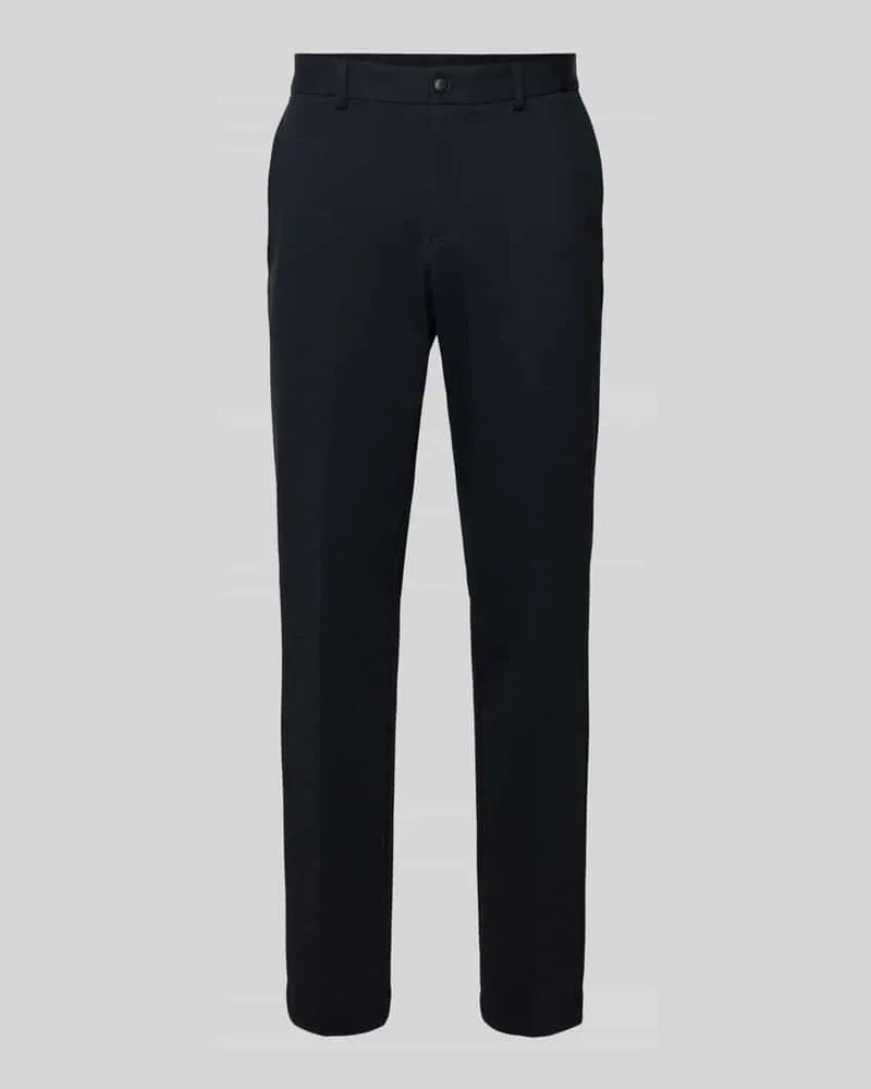 HUGO BOSS Slim Fit Anzughose mit Viskose-Anteil Modell 'P-GENIUS-JCWWGPK261F Marine