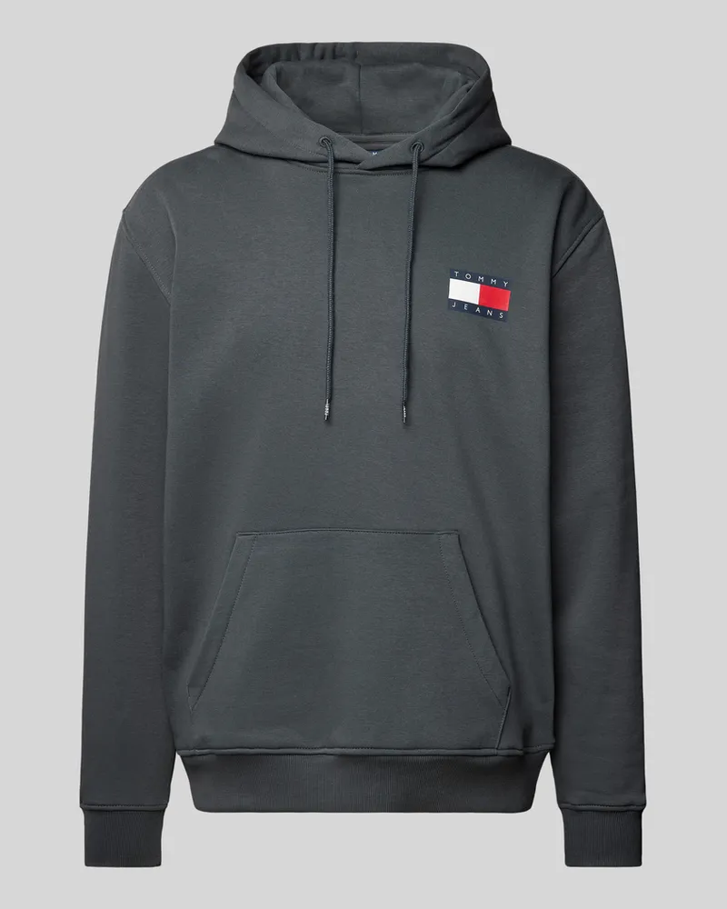 Tommy Hilfiger Hoodie mit Label-Print Modell 'ESSENTIAL Anthrazit