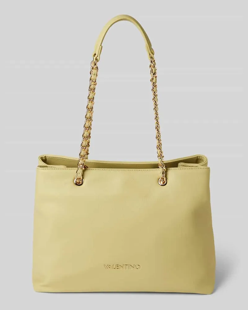 Valentino Garavani Shopper mit Label-Applikation Modell 'ARCADIA Hellgruen