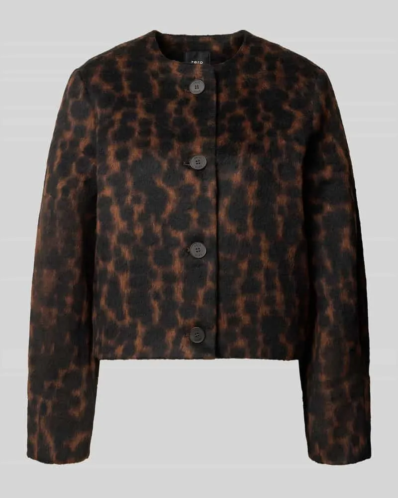 ZERO Regular Fit Blazer mit Viskose-Anteil Camel