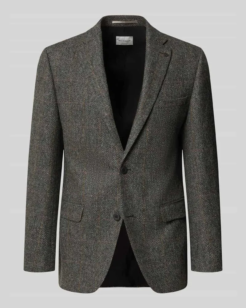 Roy Robson Slim Fit 2-Knopf-Sakko aus Schurwolle Anthrazit