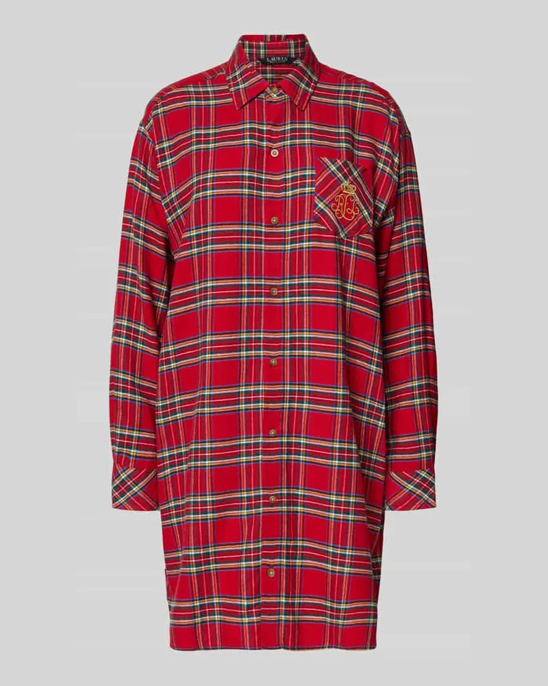 Ralph Lauren Nachthemd mit Label-Stitching Rot