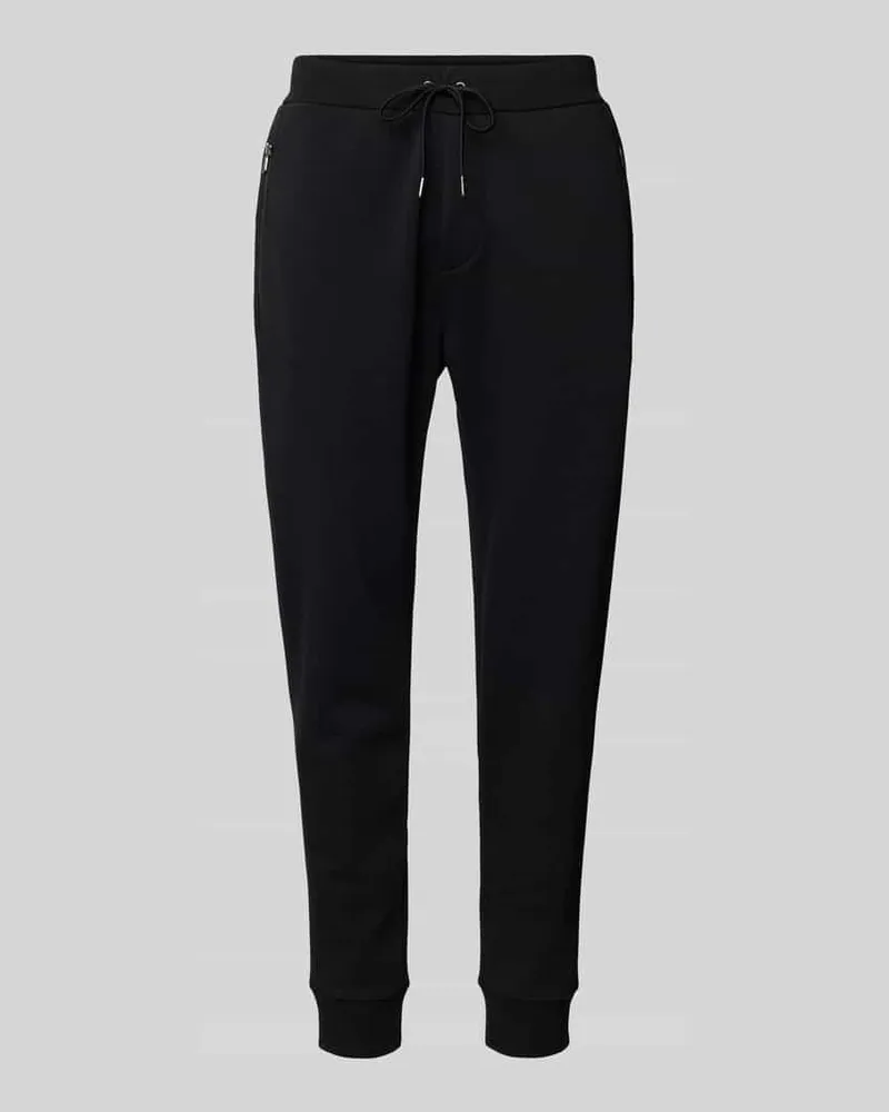 Ralph Lauren Sweatpants mit elastischem Bund Black