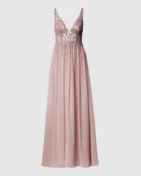 Mascara Abendkleid mit Ziersteinen Mauve