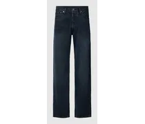 Straight Leg Jeans im 5-Pocket-Design Modell "501 BLUE BLACK STRETCH
