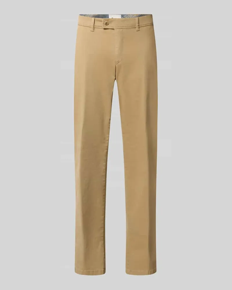Brax Regular Fit Chino aus Baumwoll-Mix Modell 'Evans Beige