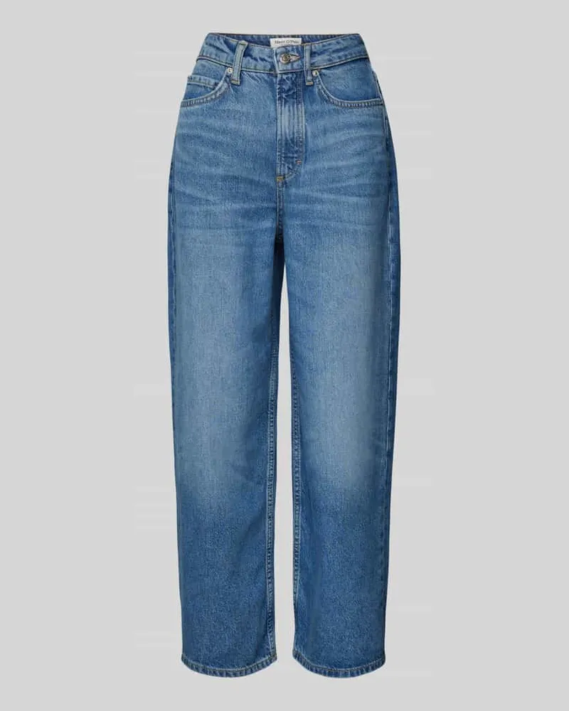 Marc O'Polo High Waist Jeans Culotte aus Lyocell-Baumwoll-Mix Modell 'TOLVA Jeansblau
