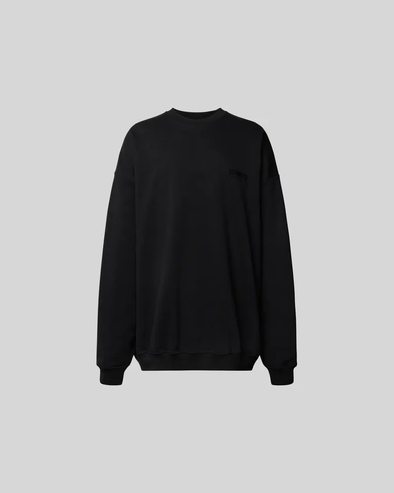 VETEMENTS Sweatshirt mit gerippten Abschlüssen Black